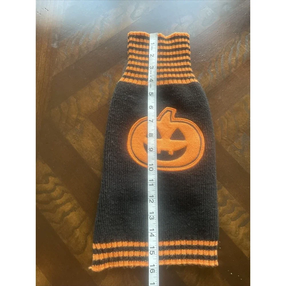 SD Dog Halloween Pumpkin Sweater Black And Orange